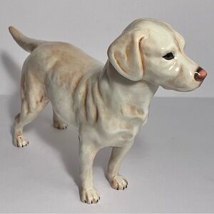 1970s Spode LABRADOR RETRIEVER Figurine / 9.5 INCHES / Fine W. German PORCELAIN